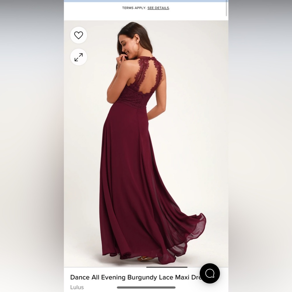 Lulu's Burgundy Lace Halter Maxi Dress - Picture 2 of 13